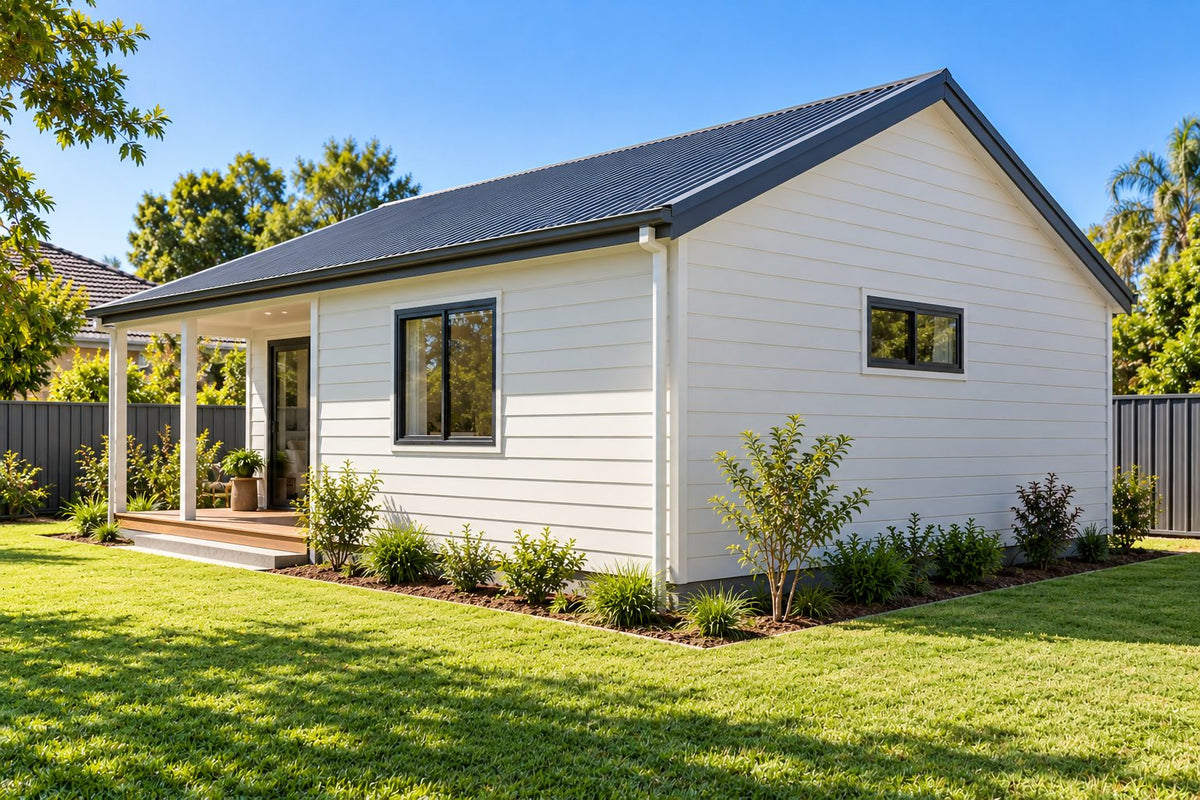 Concept image of the Granny Flat, alternative view (example image; your design can differ)