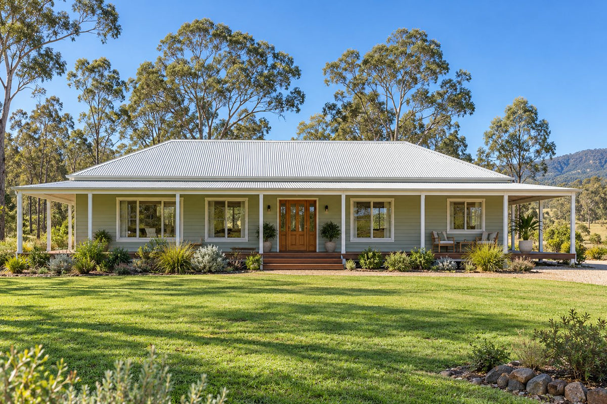 Signature Home – steel home kit by Wise Sheds (example image; your design can differ)